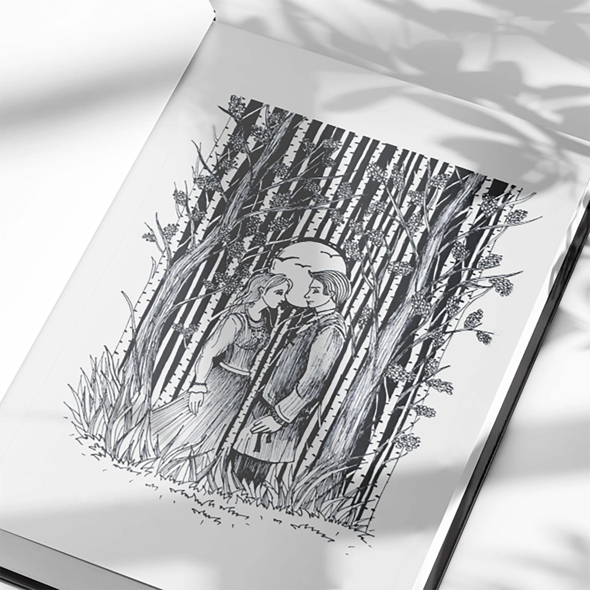 iliustracija ant knygos